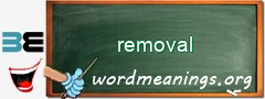 WordMeaning blackboard for removal